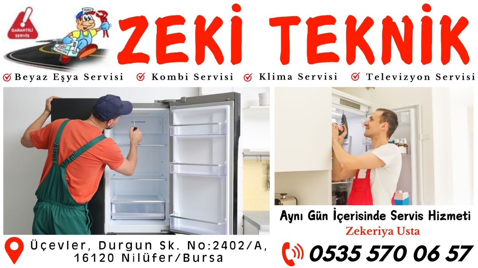 üçevler-buzdolabı-servisi